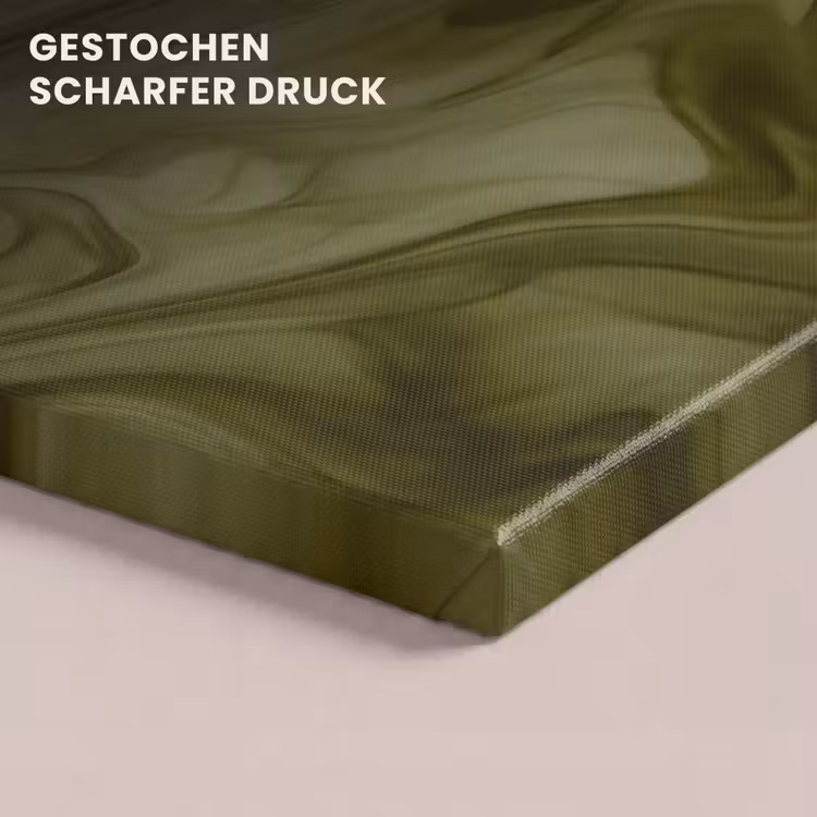 Leinwandbild - Zusammenfassung – Grün – Modern — 4