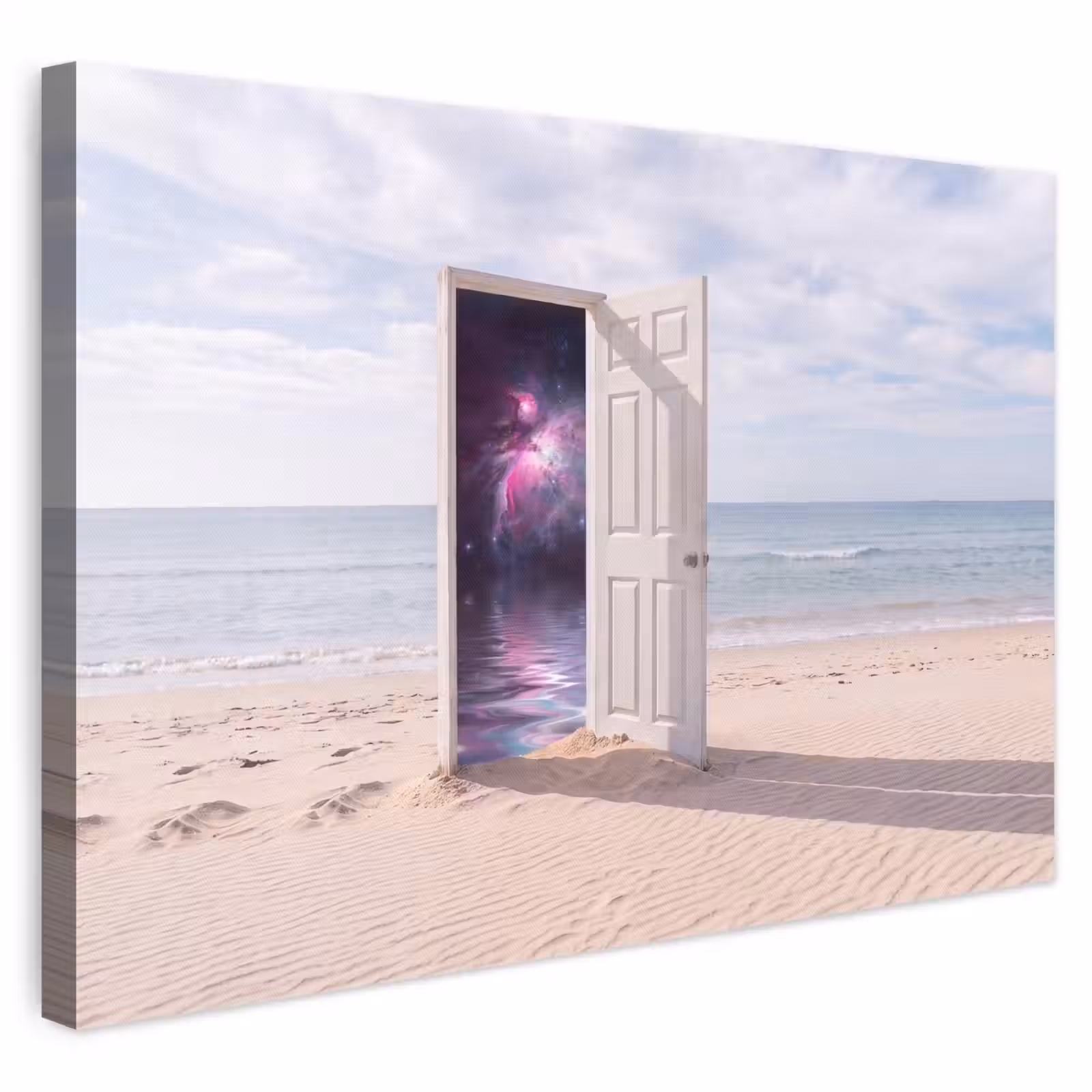 Leinwandbild - Tür – Strand – Kosmos — 1