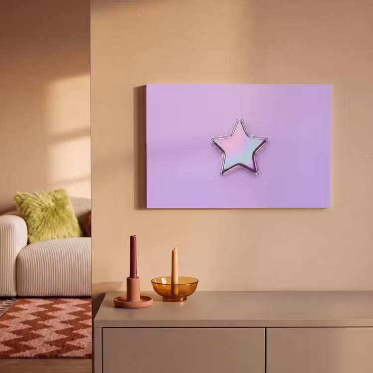 Leinwandbild - Stern – Holografisch – Modern — 2