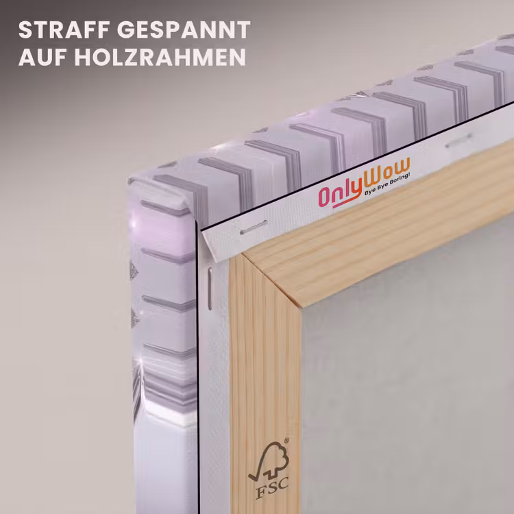 Leinwandbild - Sterne – Silber – Abstrakt — 5