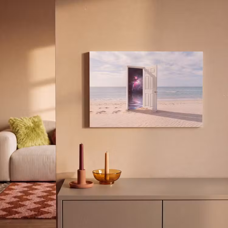 Leinwandbild - Tür – Strand – Kosmos — 2