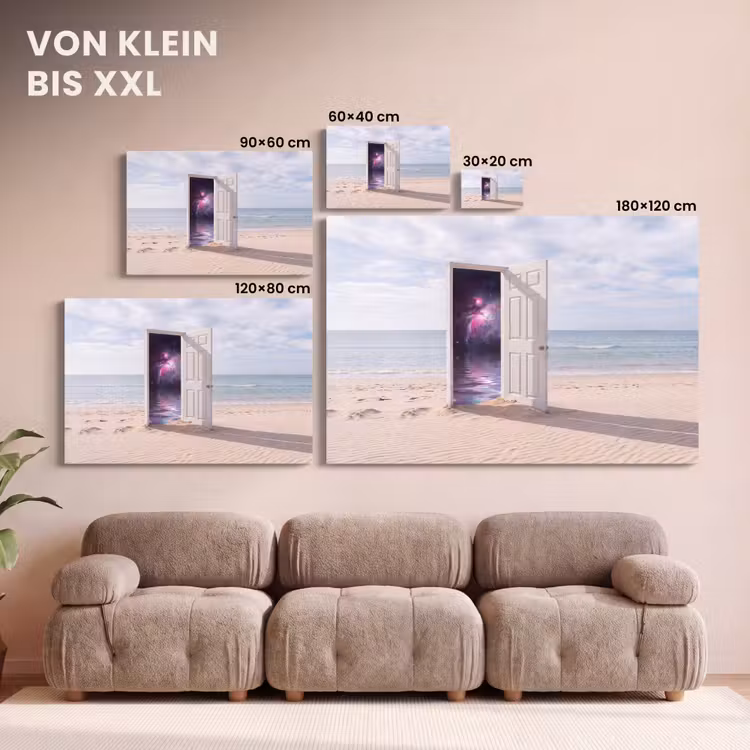 Leinwandbild - Tür – Strand – Kosmos — 6