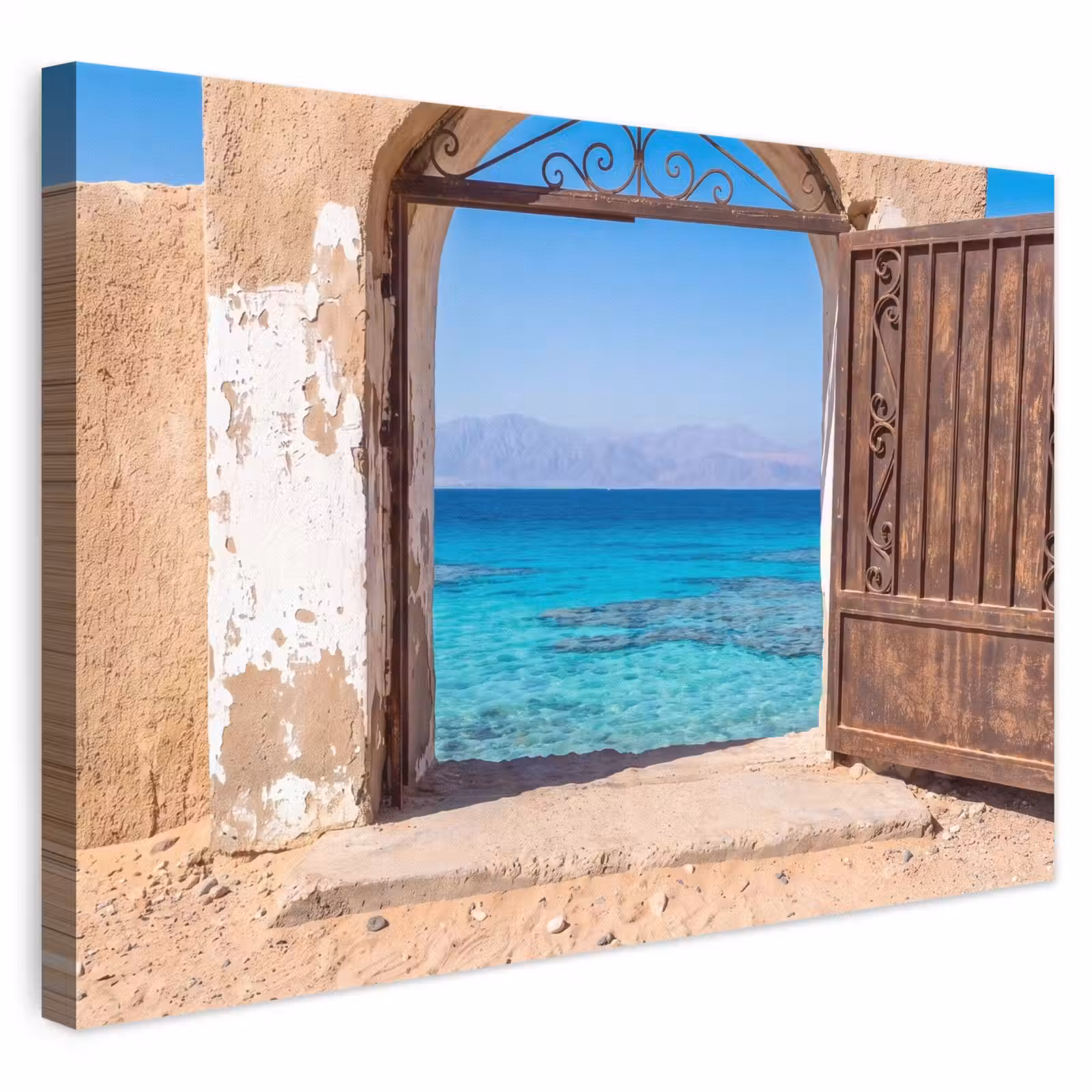 Leinwandbild - Tor – Meer – Natur — 1