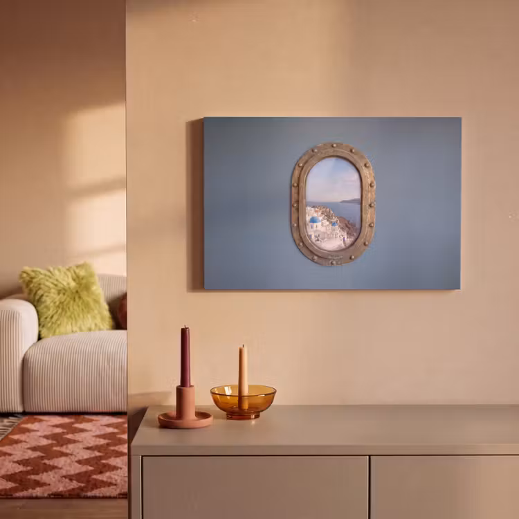Leinwandbild - Patrijspoort – Meer – Dorf — 2