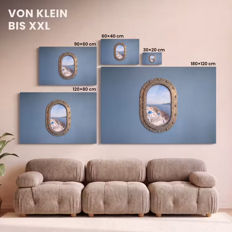Leinwandbild - Patrijspoort – Meer – Dorf — 6