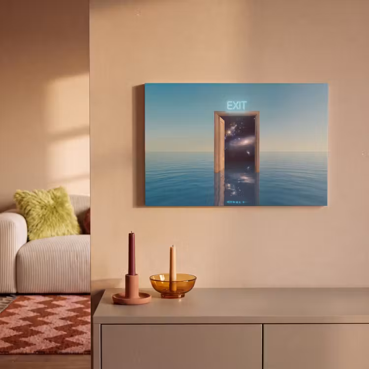 Leinwandbild - Tür – Raum – Abstrakt — 2