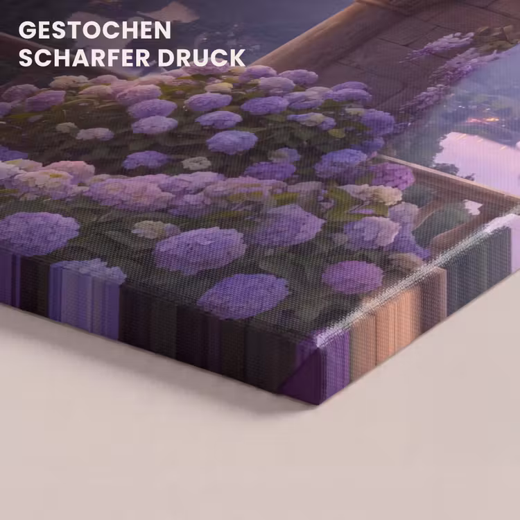 Leinwandbild - Schloss – Fluss – Abend — 4