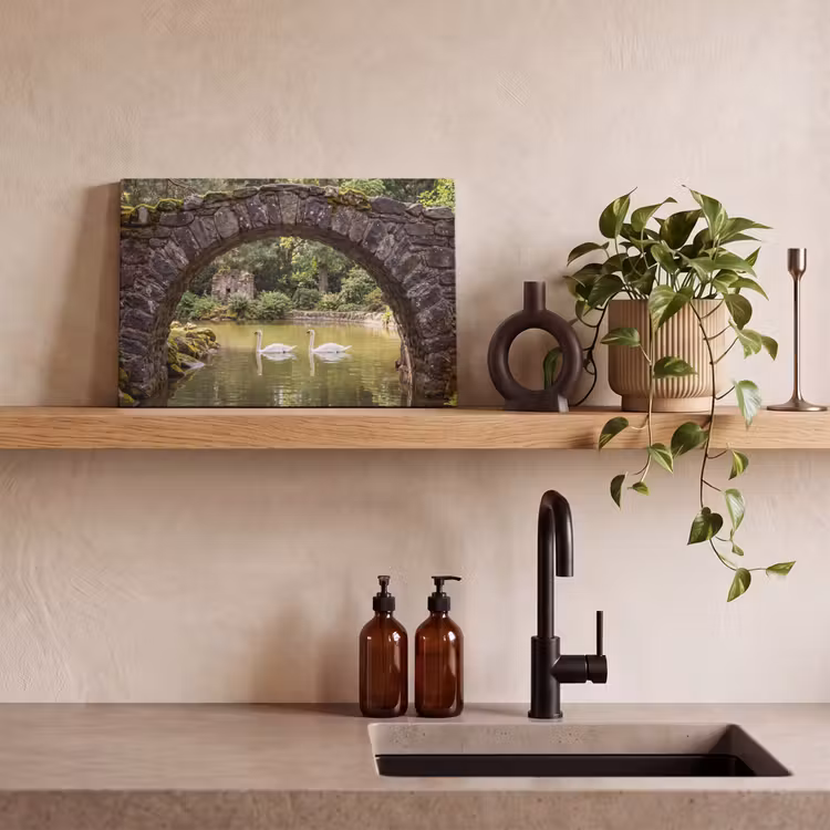 Leinwandbild - Vogel – Wasser – Natur — 3