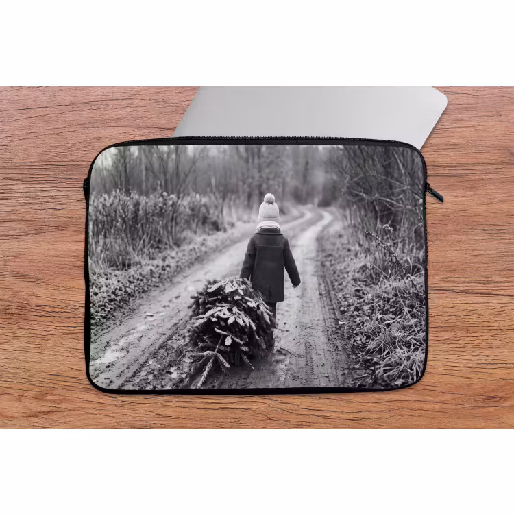 Laptop hülle - Kind – Baum – Winter — 2