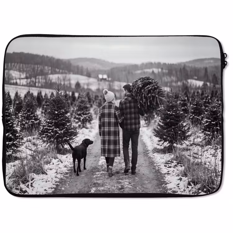 Laptop hülle - Menschen – Weihnachtsbaum – Winter — 1