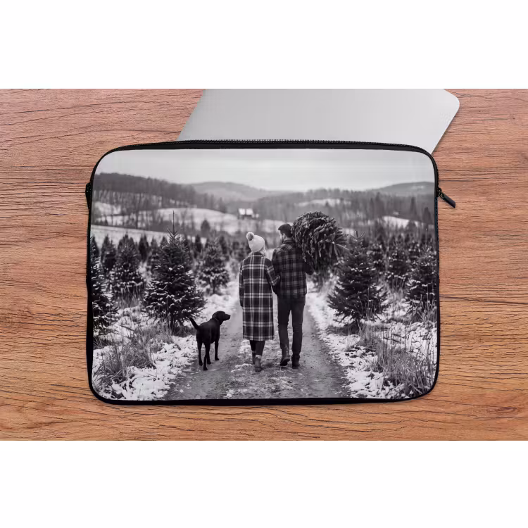 Laptop hülle - Menschen – Weihnachtsbaum – Winter — 2
