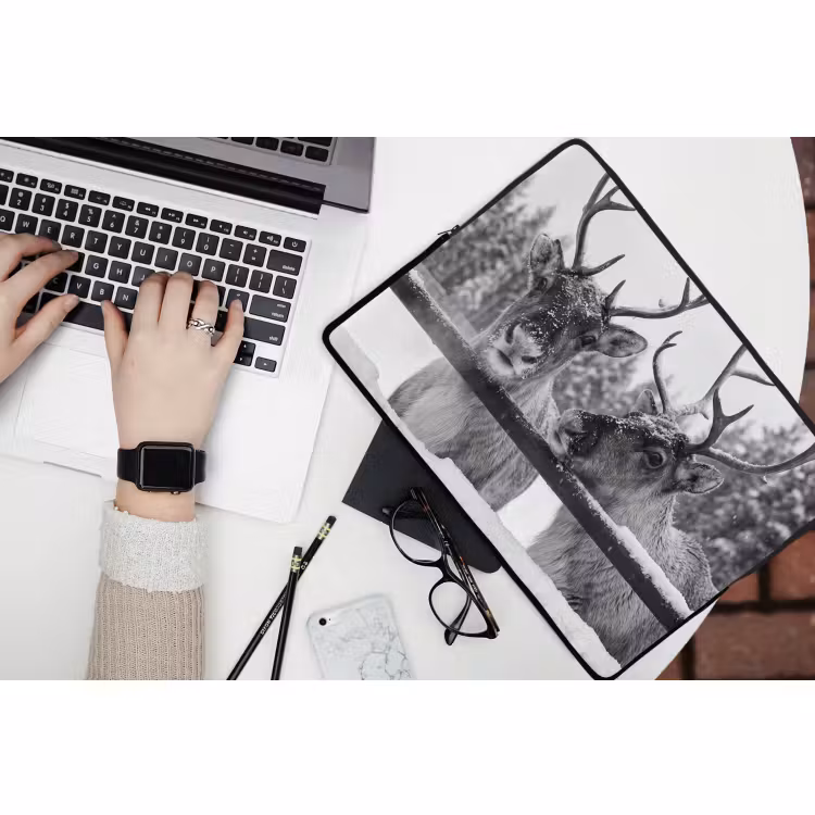 Laptop hülle - Rentier – Schnee – Winter — 3