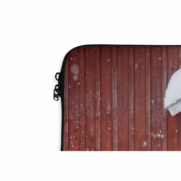 Laptop hülle - Tür – Weihnachtskranz – Winter — 5