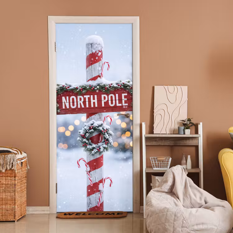 Türtapete - Weihnachten – Schnee – Winter — 2