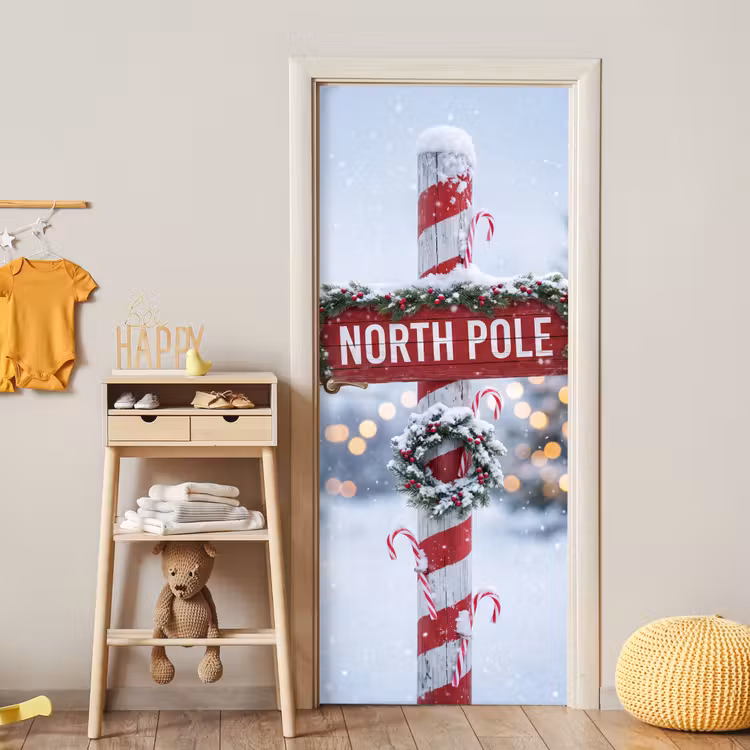 Türtapete - Weihnachten – Schnee – Winter — 8