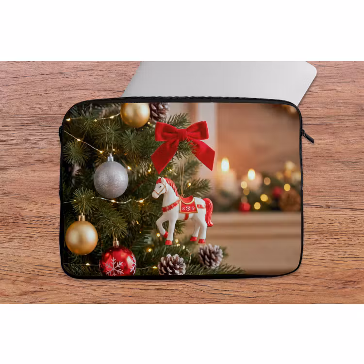 Laptop hülle - Pferd – Weihnachten – Dekoration — 2
