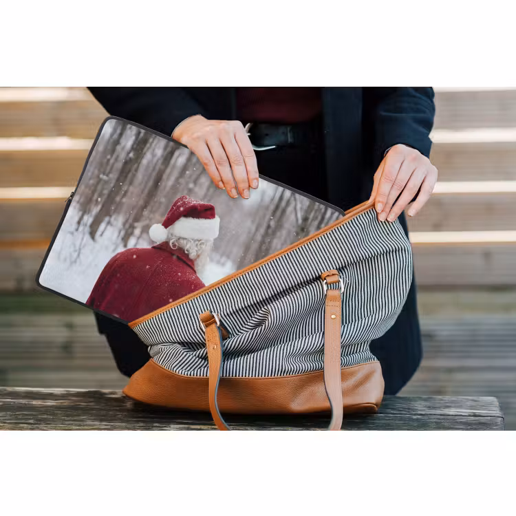 Laptop hülle - Weihnachtsmann – Winter – Schnee — 4
