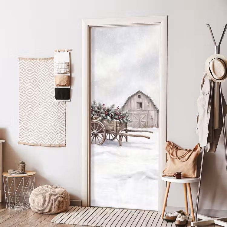 Türtapete - Kar – Winter – Weihnachten — 7