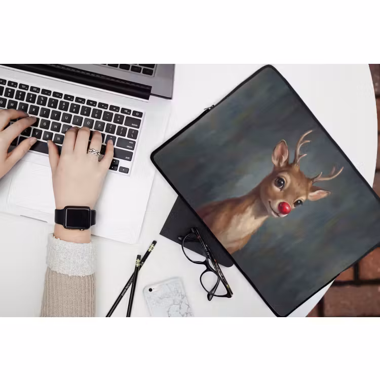 Laptop hülle - Hirsch – Tiere – Illustration — 3