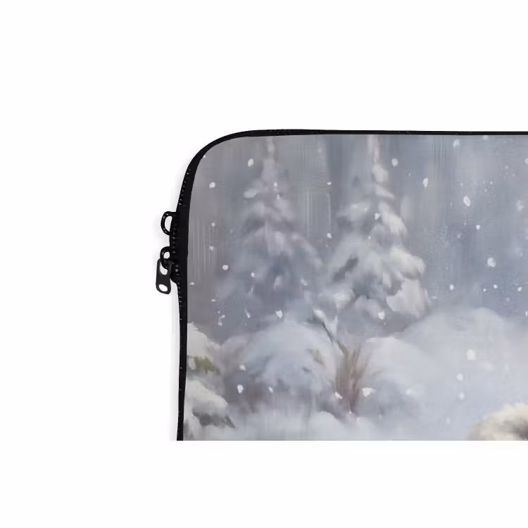 Laptop hülle - Mäuse – Stiefel – Schnee — 5