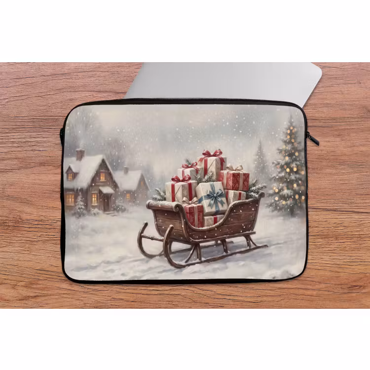 Laptop hülle - Schlitten – Geschenke – Weihnachten — 2