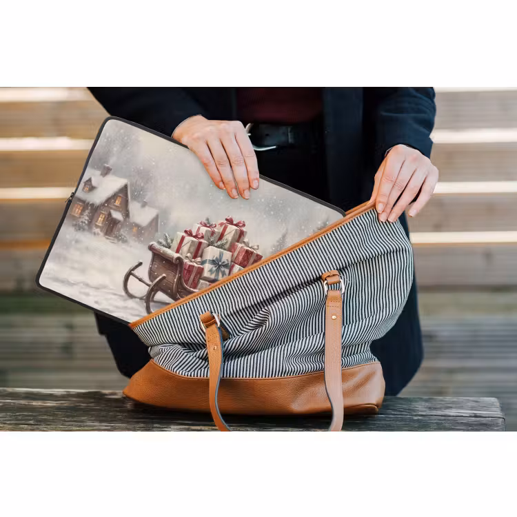 Laptop hülle - Schlitten – Geschenke – Weihnachten — 4
