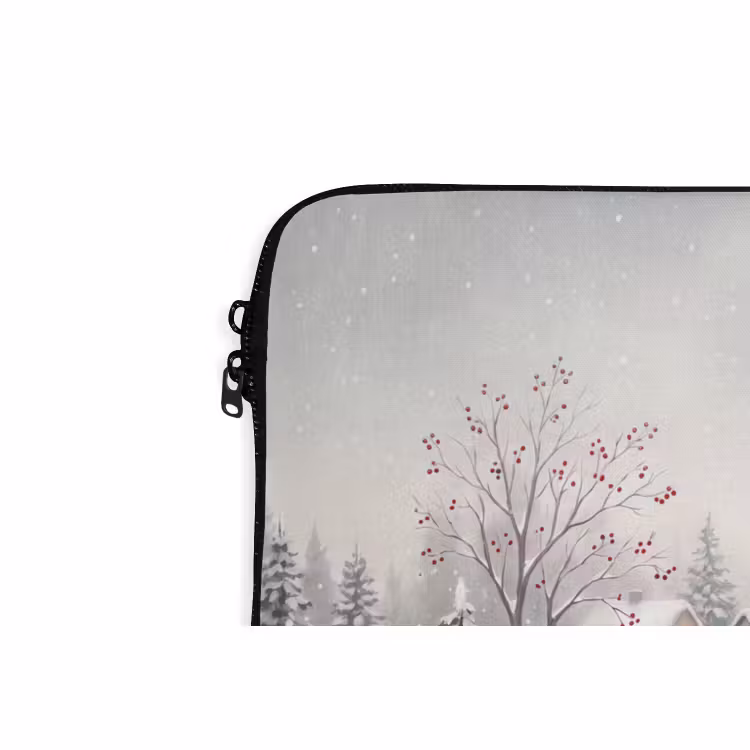 Laptop hülle - Häuser – Schnee – Winter — 5