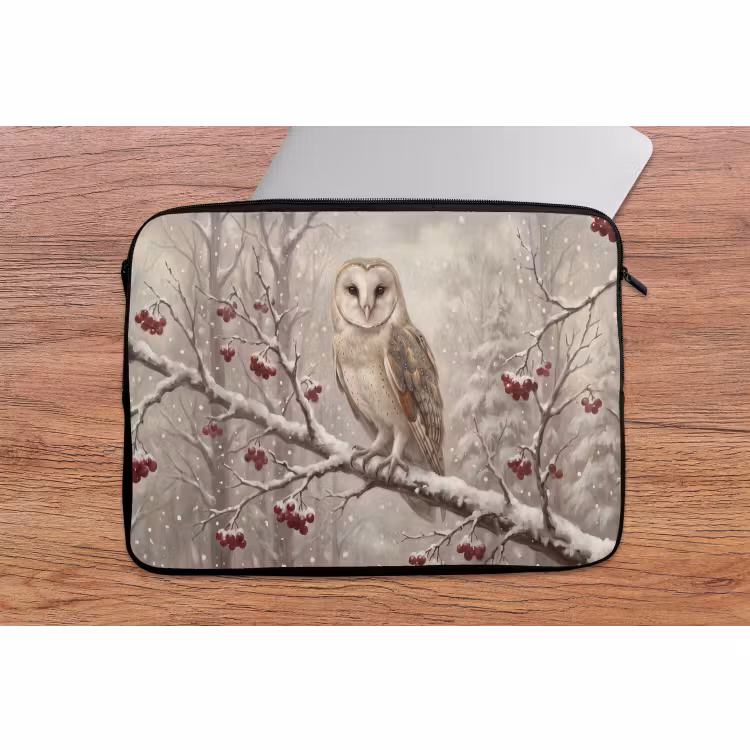 Laptop hülle - Vogel – Winter – Natur — 2
