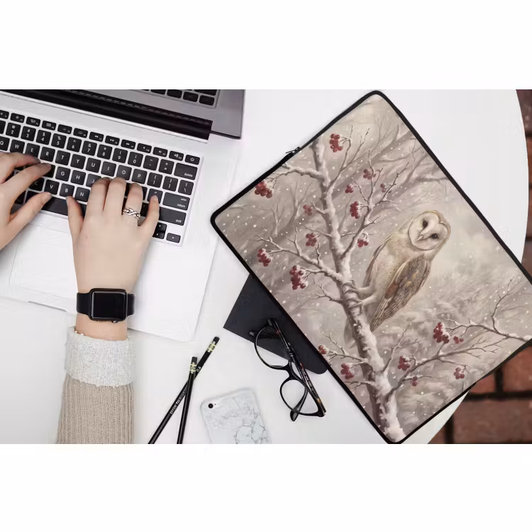Laptop hülle - Vogel – Winter – Natur — 3