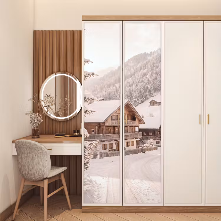 Türtapete - Haus – Schnee – Winter — 4