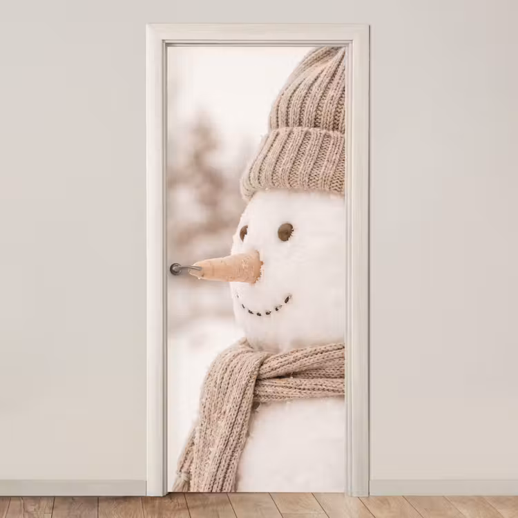 Türtapete - Schneemann – Winter – Schnee — 1