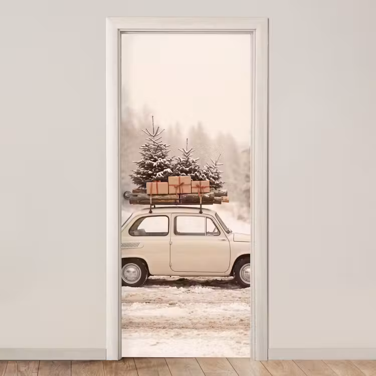 Türtapete - Auto – Winter – Schnee — 1
