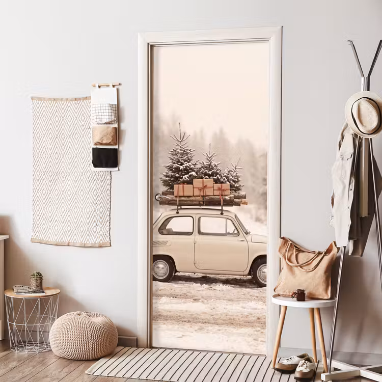 Türtapete - Auto – Winter – Schnee — 7