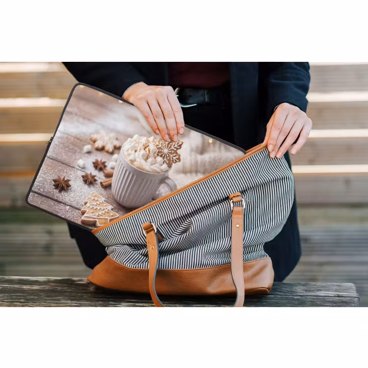 Laptop hülle - Getränke – Marshmallows – Weihnachten — 4