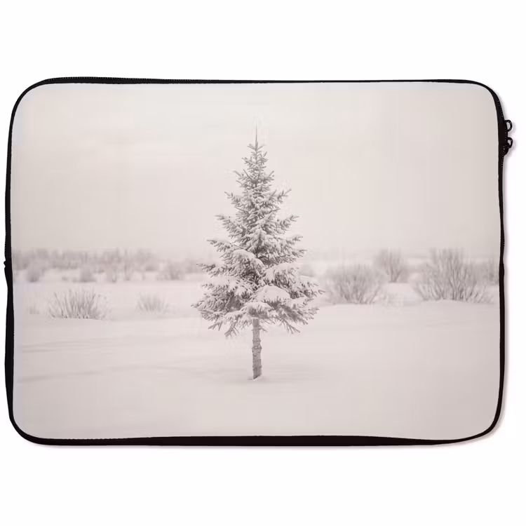 Laptop hülle - Natur – Verschneit – Feld — 1