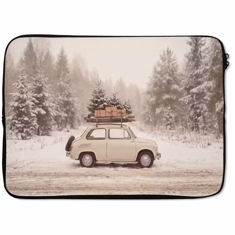 Laptop hülle - Auto – Winter – Schnee — 1
