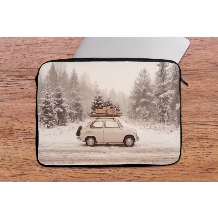 Laptop hülle - Auto – Winter – Schnee — 2