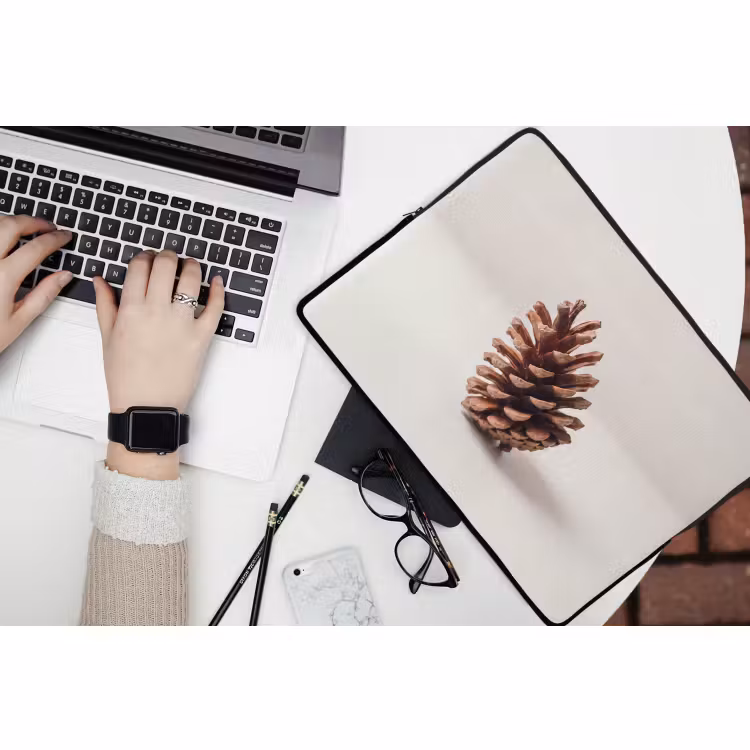 Laptop hülle - Eicheln – Natur – Braun — 3