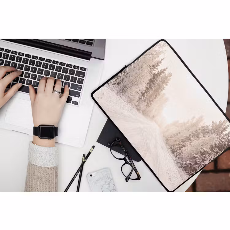 Laptop hülle - Straße – Schnee – Winter — 3