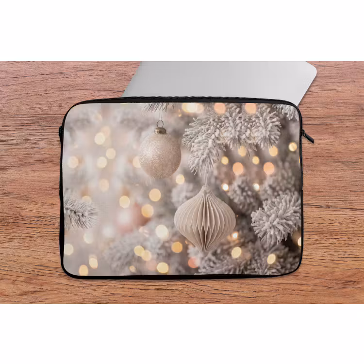 Laptop hülle - Weihnachtskugel – Weihnachten – Gold — 2