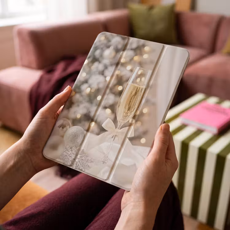 iPad-Hülle - Champagnerglas – Weihnachten – Fest — 4