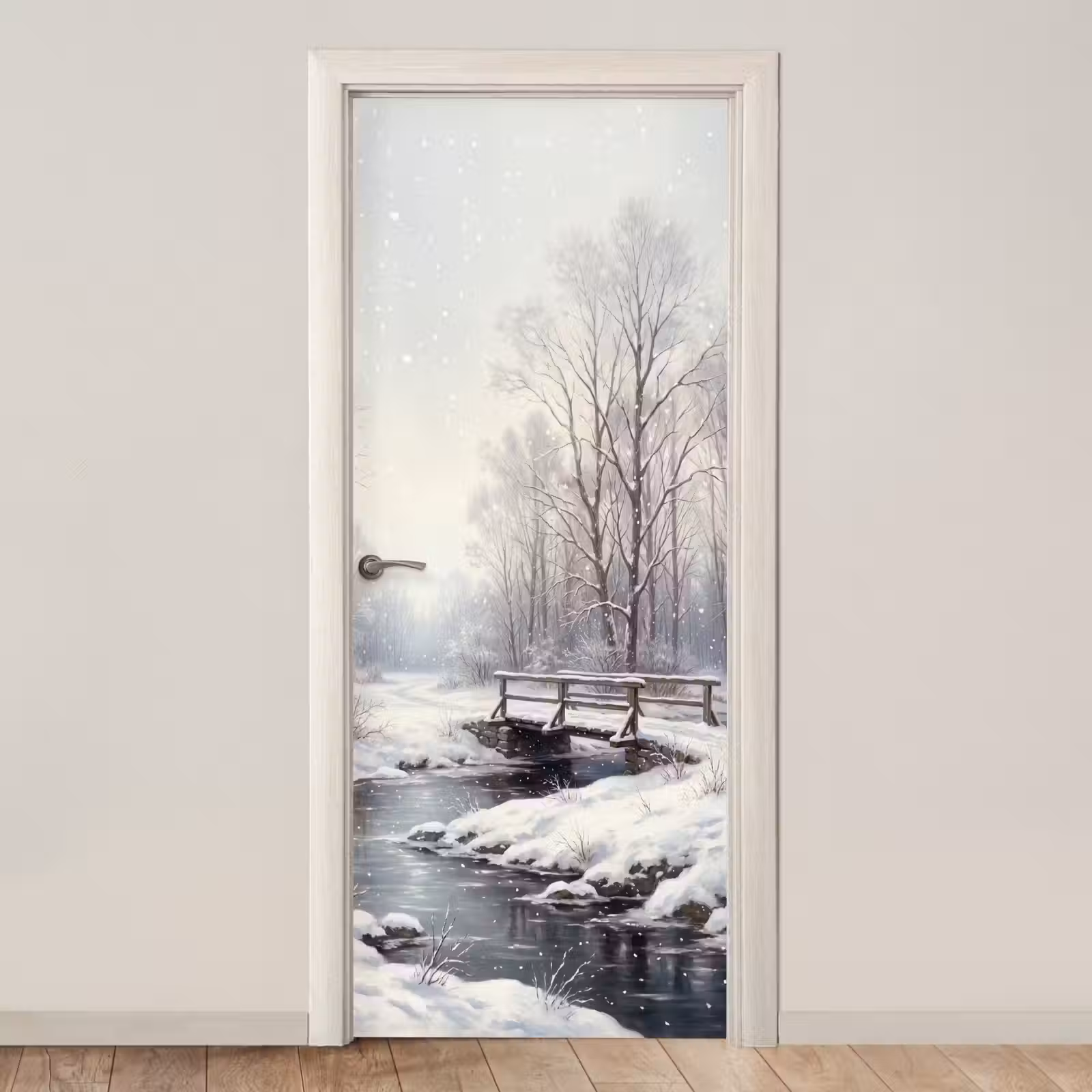 Türtapete - Landschaft – Schnee – Winter — 1