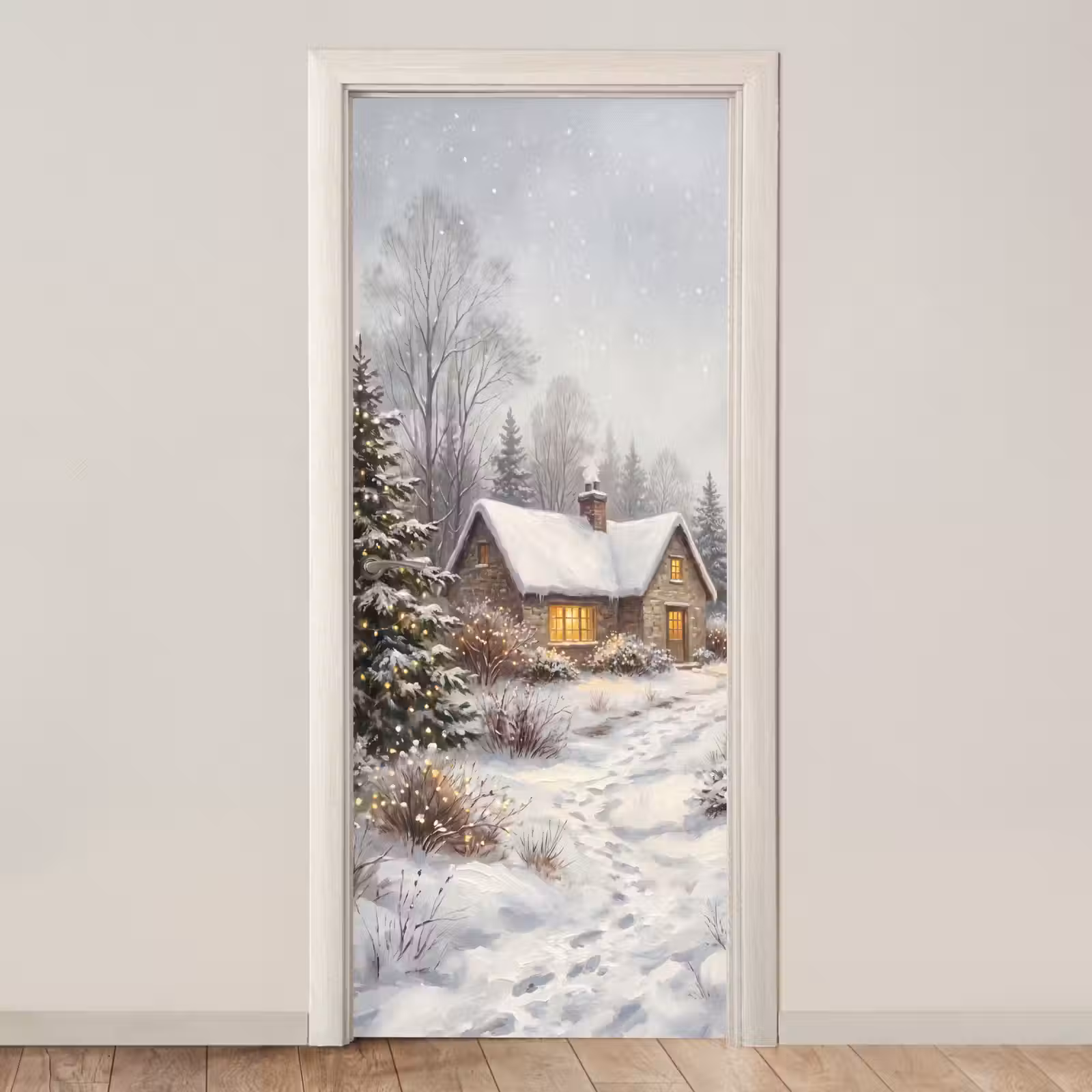 Türtapete - Wald – Winter – Landschaft — 1