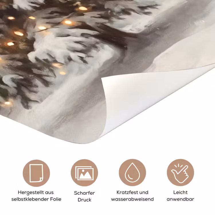 Türtapete - Baum – Weihnachten – Lichter — 8