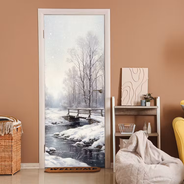 Türtapete - Landschaft – Schnee – Winter — 2