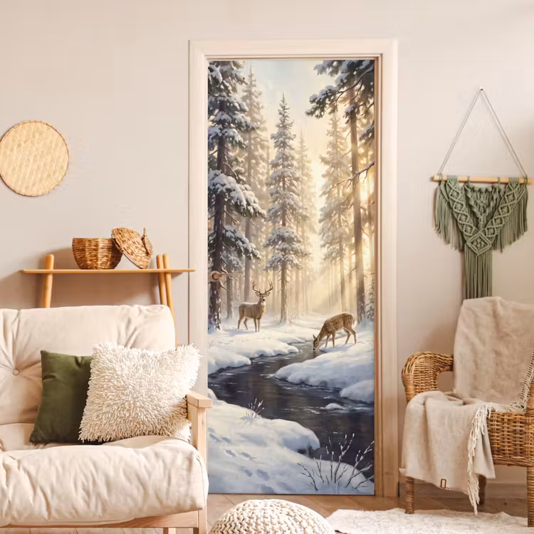 Türtapete - Tiere – Schnee – Natur — 3