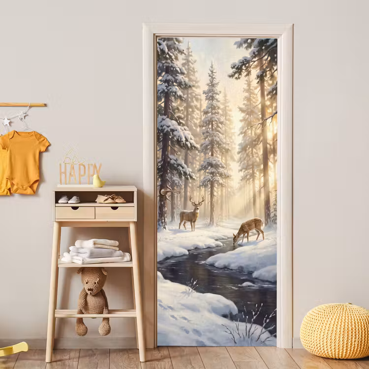Türtapete - Tiere – Schnee – Natur — 5