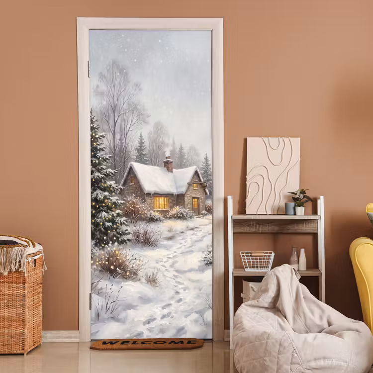 Türtapete - Wald – Winter – Landschaft — 2