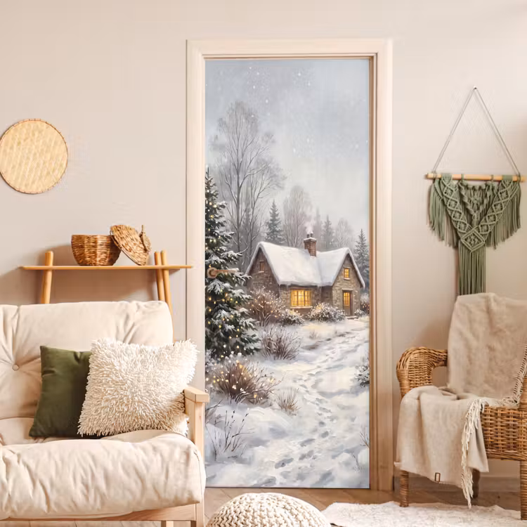 Türtapete - Wald – Winter – Landschaft — 3