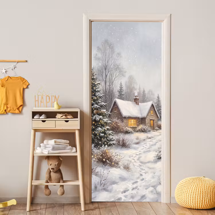 Türtapete - Wald – Winter – Landschaft — 5